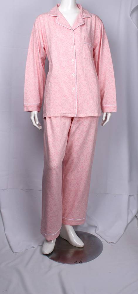 Cotton jersey  winter pyjamas  starburst  pink LARGE ONLY  Style :AL/ND-527SP